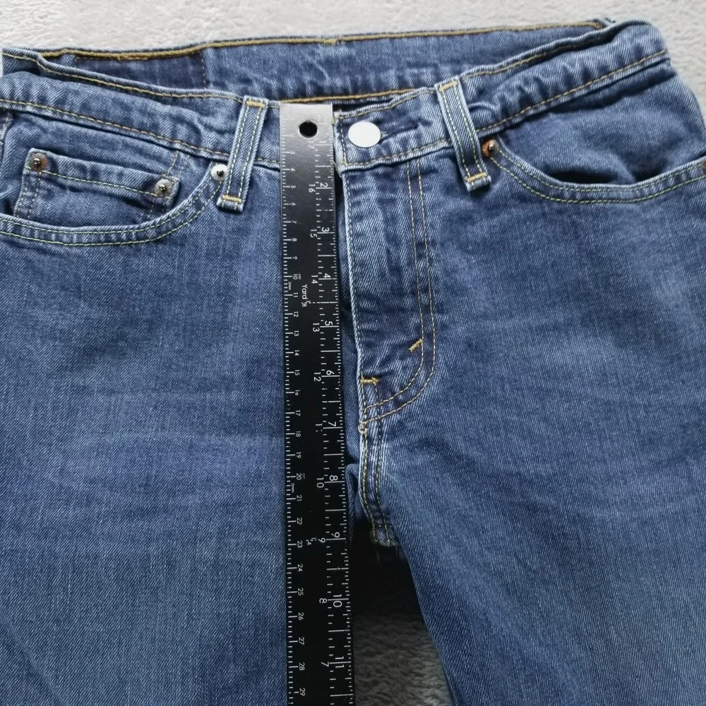 Levis 511 Jeans Mens 29x30 Blue Slim Straight‎ Low Rise Dark Wash Stretch a